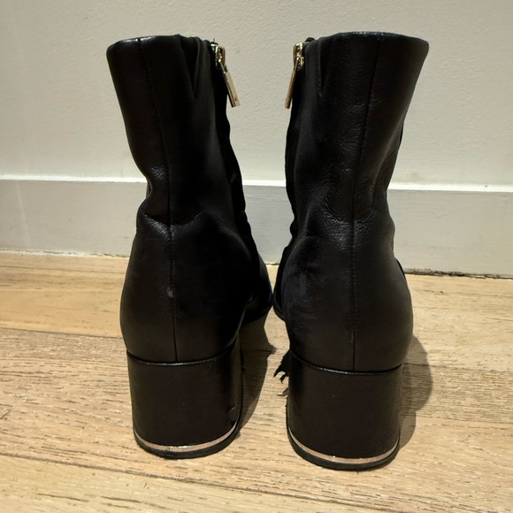 Kenneth Cole Square Toe Black Ankle Boots - Picture 6 of 13